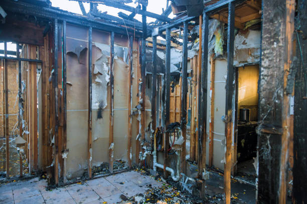 Professional Fire Damage Removal technician working in Beverly, NJ